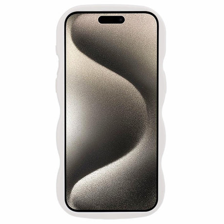 iPhone 15 Pro Max EIDERWOOD Flexible Plastic Wavy Case - White