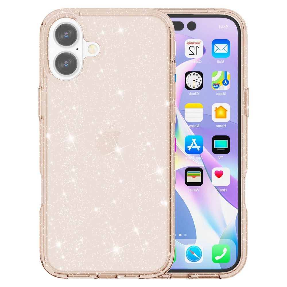 EIDERWOOD iPhone 16 Plus Hybrid Plastic Case - Gold Glitter