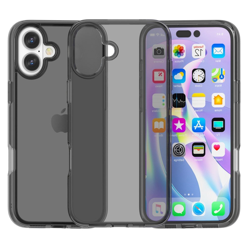 EIDERWOOD iPhone 16 Hybrid Cover - Transparent Black