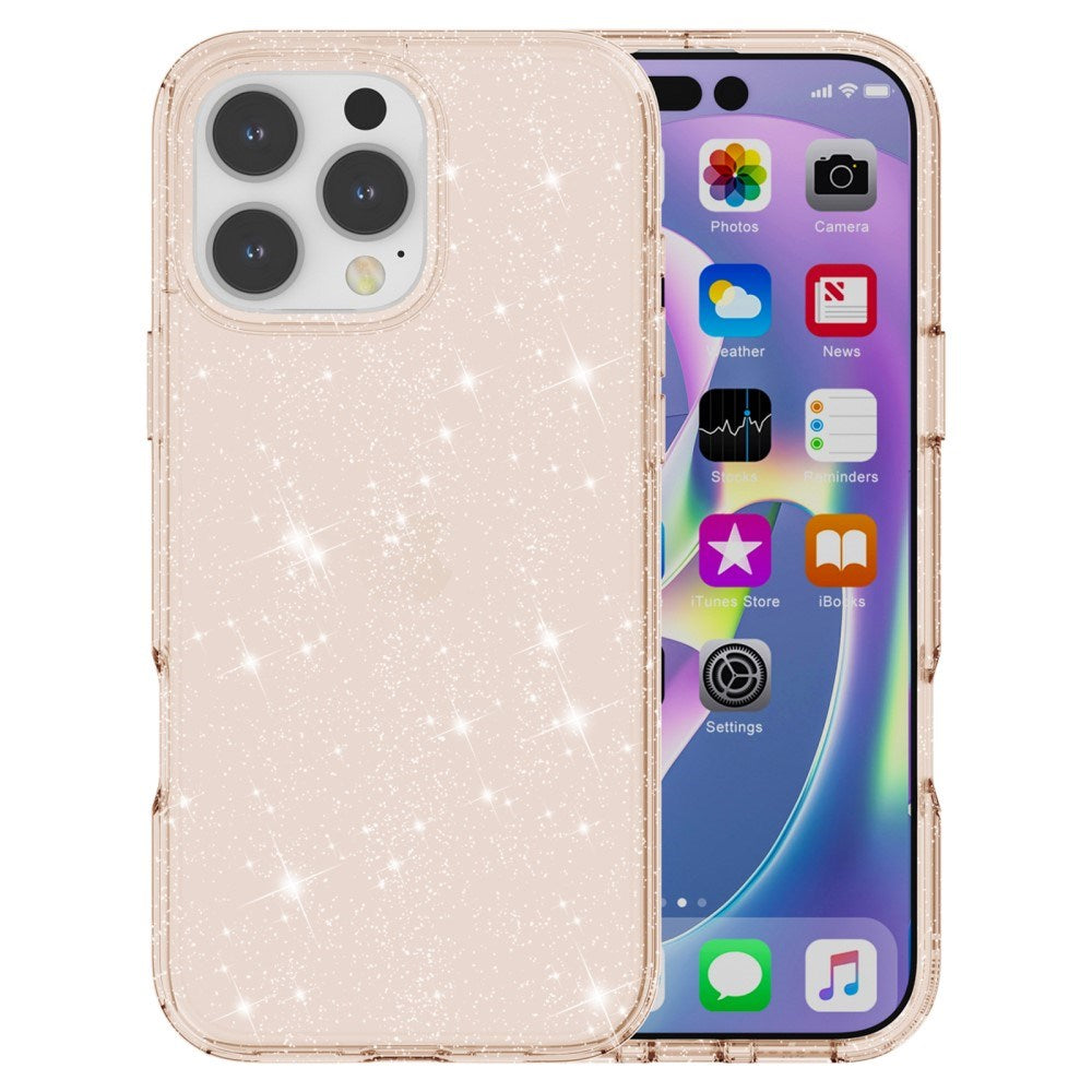 EIDERWOOD iPhone 16 Pro Max Hybrid Plastic Case - Gold Glitter