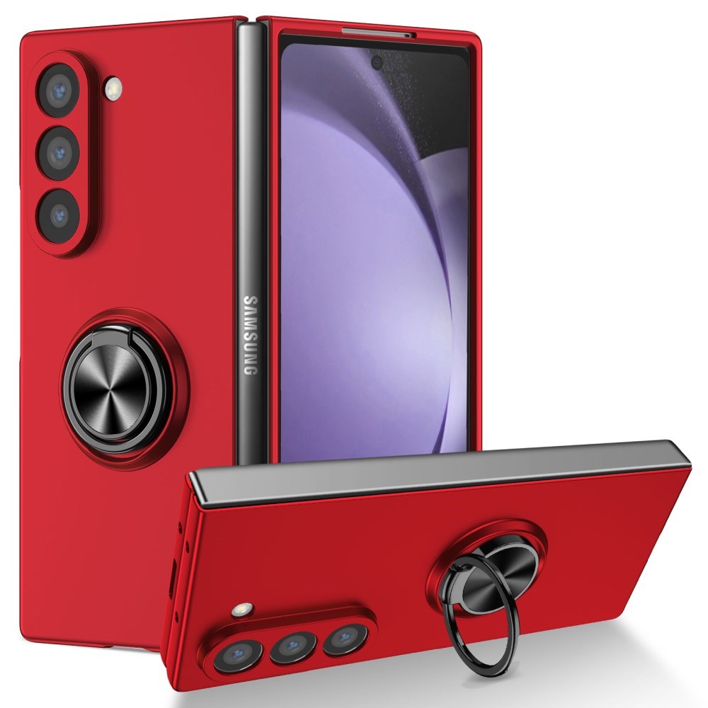 EIDERWOOD Samsung Galaxy Z Fold6 Plastic Case w. Magnetic Kickstand - Red