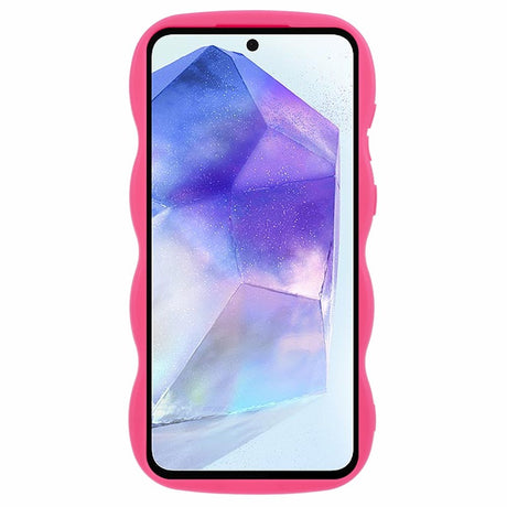 EIDERWOOD Samsung Galaxy A13 (5G) Flexible Plastic Wavy Case - Pink