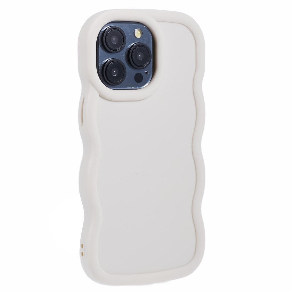 iPhone 15 Pro EIDERWOOD Flexible Plastic Wavy Case - White