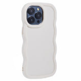 iPhone 15 Pro EIDERWOOD Flexible Plastic Wavy Case - White