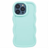 iPhone 15 Pro EIDERWOOD Flexible Plastic Wavy Case - Blue