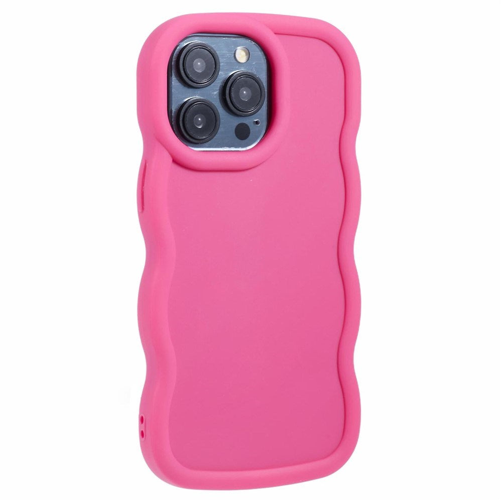 iPhone 14 Pro EIDERWOOD Flexible Plastic Wavy Case - Pink