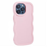 iPhone 14 Pro EIDERWOOD Flexible Plastic Wavy Case - Light Pink