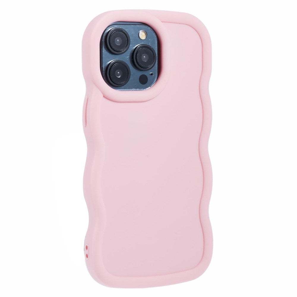 iPhone 12 Pro Max EIDERWOOD Flexible Plastic Wavy Case - Light Pink