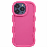iPhone 12 / 12 Pro EIDERWOOD Flexible Plastic Wavy Case - Pink