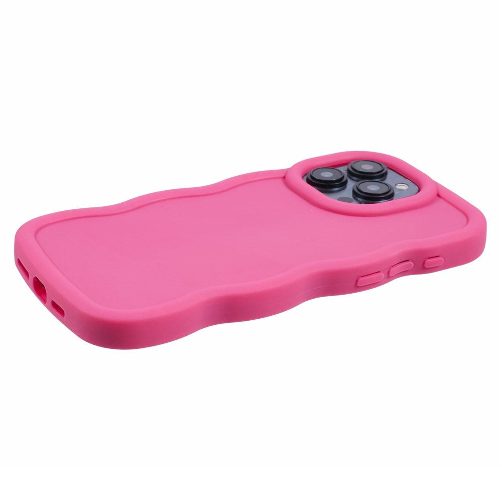 iPhone 12 / 12 Pro EIDERWOOD Flexible Plastic Wavy Case - Pink