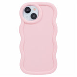 iPhone 14 EIDERWOOD Flexible Plastic Wavy Case - Light Pink