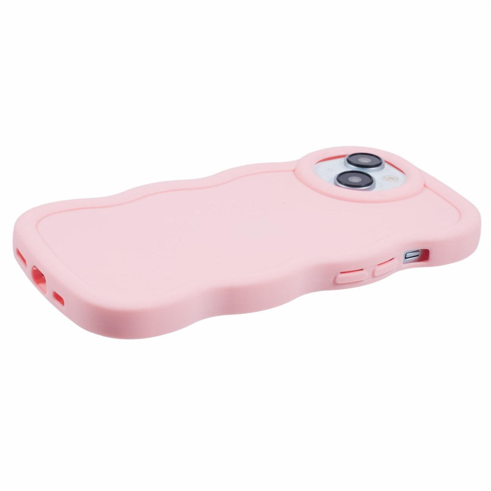iPhone 14 EIDERWOOD Flexible Plastic Wavy Case - Light Pink