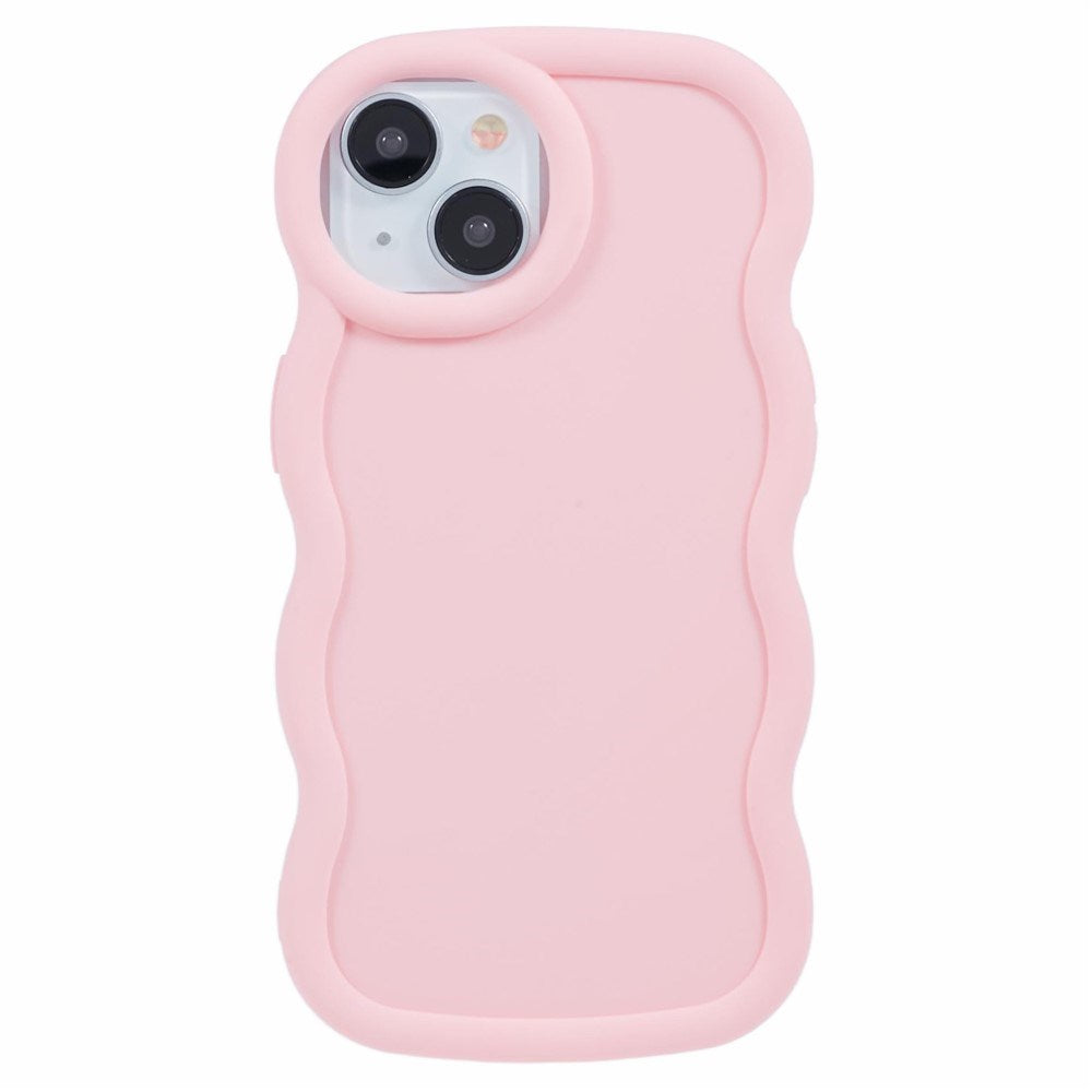 iPhone 13 EIDERWOOD Flexible Plastic Wavy Case - Light Pink