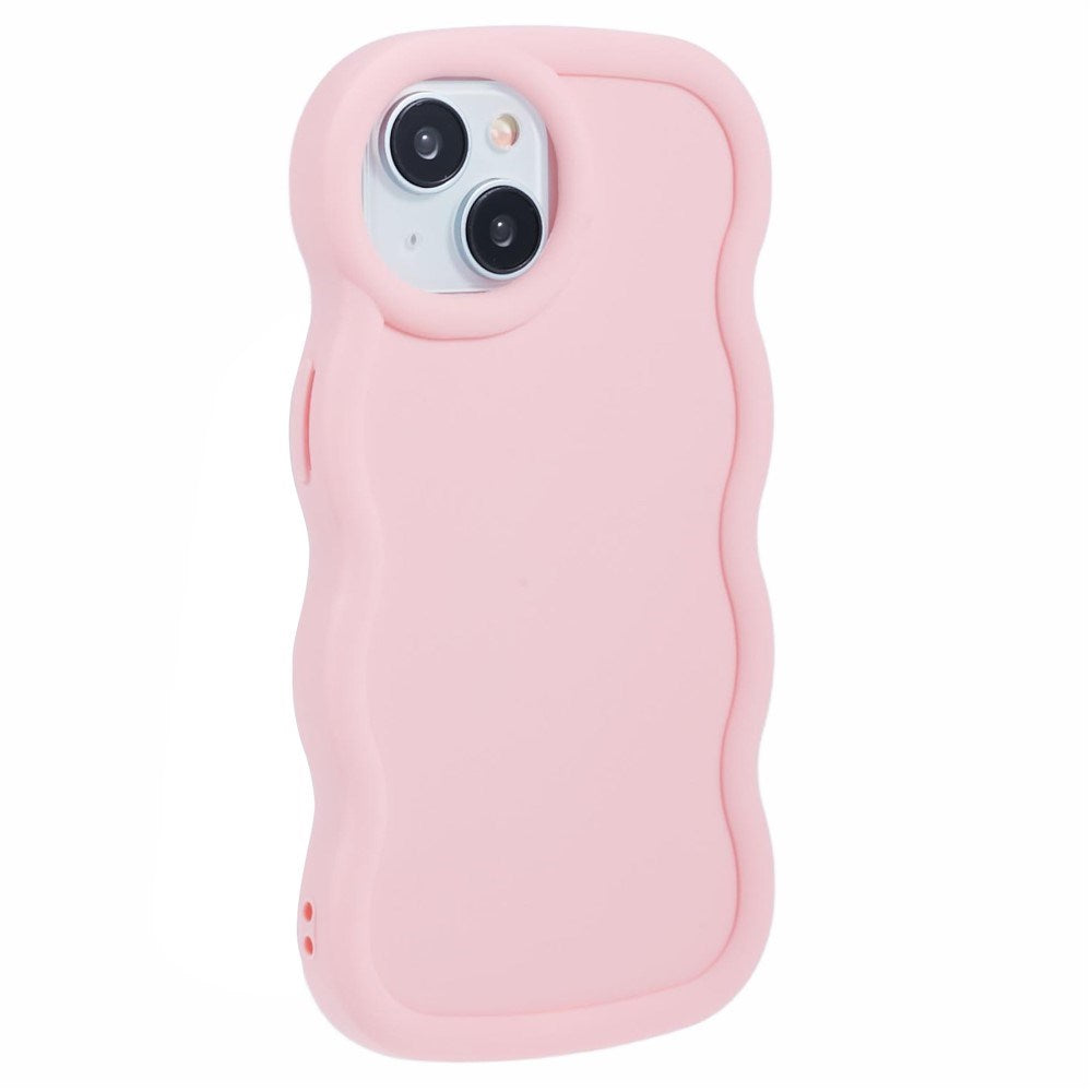 iPhone 13 EIDERWOOD Flexible Plastic Wavy Case - Light Pink