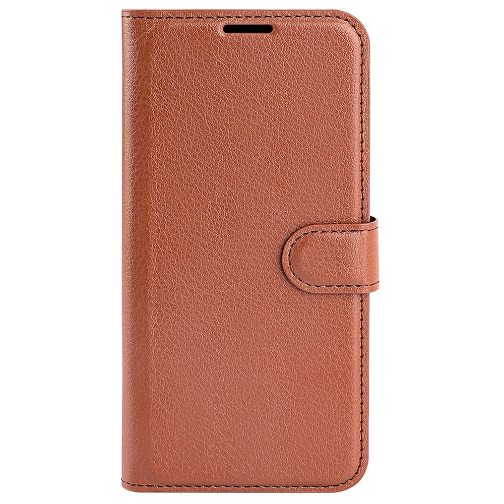 EIDERWOOD Honor 200 5G Case with Card Holder – Litchi Texture Faux Leather Flip Cover - Brown