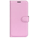 EIDERWOOD Honor 200 5G Case with Card Holder – Litchi Texture Faux Leather Flip Cover - Pink