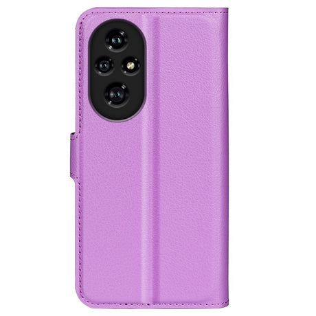 EIDERWOOD Honor 200 Pro (5G) Faux Leather Flip Case with Cardholder & Stand Function - Purple