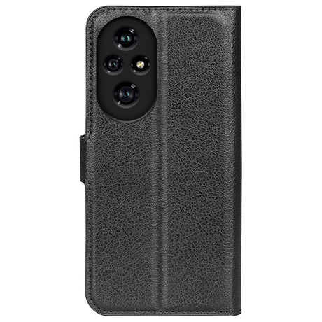 EIDERWOOD Honor 200 Pro (5G) Faux Leather Flip Case with Cardholder & Stand Function - Black