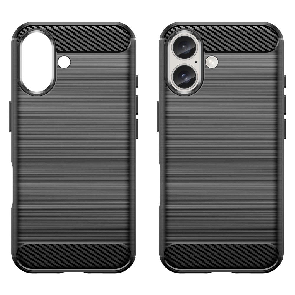 EIDERWOOD iPhone 16 Brushed Carbon Case - Black