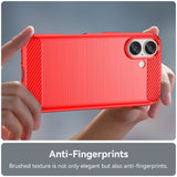 EIDERWOOD iPhone 16 Brushed Carbon Case - Red