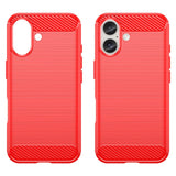 EIDERWOOD iPhone 16 Brushed Carbon Case - Red