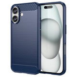 EIDERWOOD iPhone 16 Brushed Carbon Case - Blue