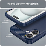 EIDERWOOD iPhone 16 Brushed Carbon Case - Blue