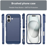 EIDERWOOD iPhone 16 Brushed Carbon Case - Blue