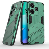 EIDERWOOD Xiaomi Redmi 13 Hybrid Tough Case with Kickstand - Green