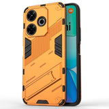 EIDERWOOD Xiaomi Redmi 13 Hybrid Tough Case with Kickstand - Orange