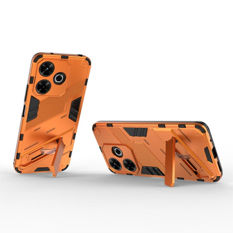 EIDERWOOD Xiaomi Redmi 13 Hybrid Tough Case with Kickstand - Orange