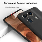 EIDERWOOD Motorola Edge 50 Ultra Liquid Silicone Case w. Strap - Black