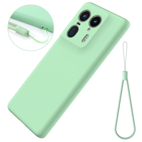 EIDERWOOD Motorola Edge 50 Ultra Liquid Silicone Case w. Strap - Green
