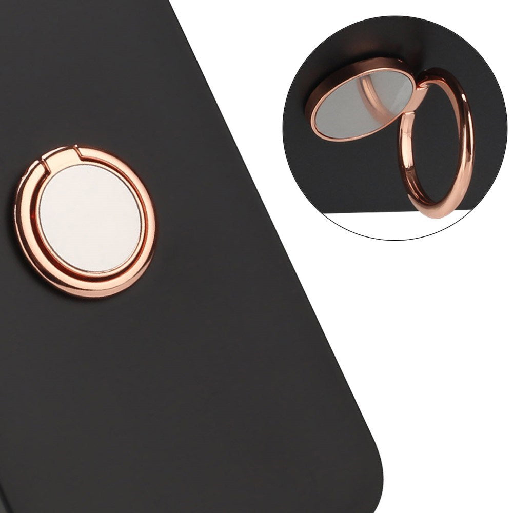 EIDERWOOD Samsung Galaxy S24 FE Flexible Plastic Case w. Magnetic Ring Kickstand - Rose Gold