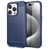 EIDERWOOD iPhone 16 Pro Brushed Carbon Case - Blue