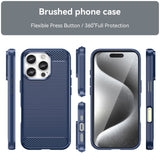 EIDERWOOD iPhone 16 Pro Brushed Carbon Case - Blue