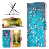 EIDERWOOD iPhone 16 Leather Case w, Wallet & Print - Cherry Tree