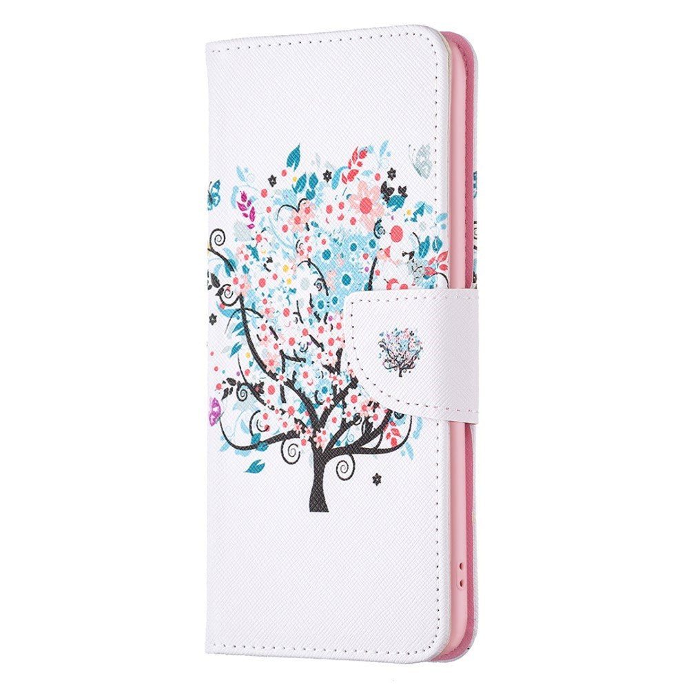 EIDERWOOD iPhone 16 Leather Case w, Wallet & Print - Flowers Tree