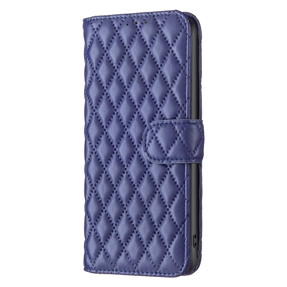 EIDERWOOD OnePlus Nord CE4 Lite (5G) Leather Flip Case w. Wallet & Strap - Rhombus - Blue