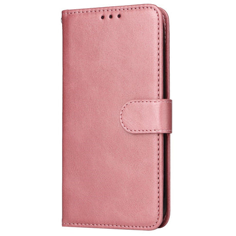 EIDERWOOD Samsung Galaxy S24 FE Leather Flip Case with Wallet and Strap - Pink