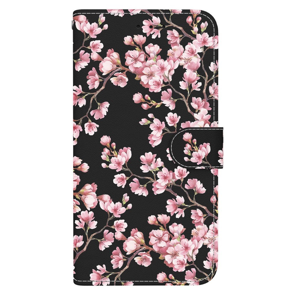 EIDERWOOD Motorola Moto G85 (5G) Leatherette Case w. Wallet & Strap - Pink Tree