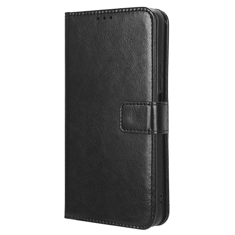 EIDERWOOD Motorola Moto G85 (5G) Faux Leather Flip Case with Strap - Black