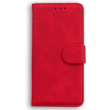EIDERWOOD Motorola Moto E14 (4G) / G04s (4G) Leatherette Flip Case with Stand Function & Card Holder - Red