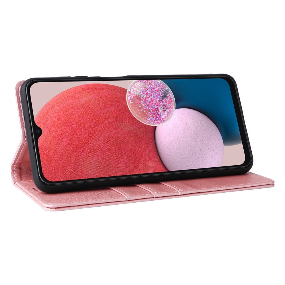 EIDERWOOD Samsung Galaxy A13 (4G/5G) / A04s / M13 Faux Leather Flip Case with Cardholder & Stand Function - Pink
