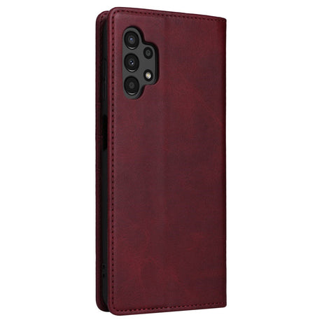 EIDERWOOD Samsung Galaxy A13 (4G/5G) / A04s / M13 Faux Leather Flip Case with Cardholder & Stand Function - Red