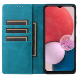 EIDERWOOD Samsung Galaxy A13 (4G/5G) / A04s / M13 Faux Leather Flip Case with Cardholder & Stand Function - Blue