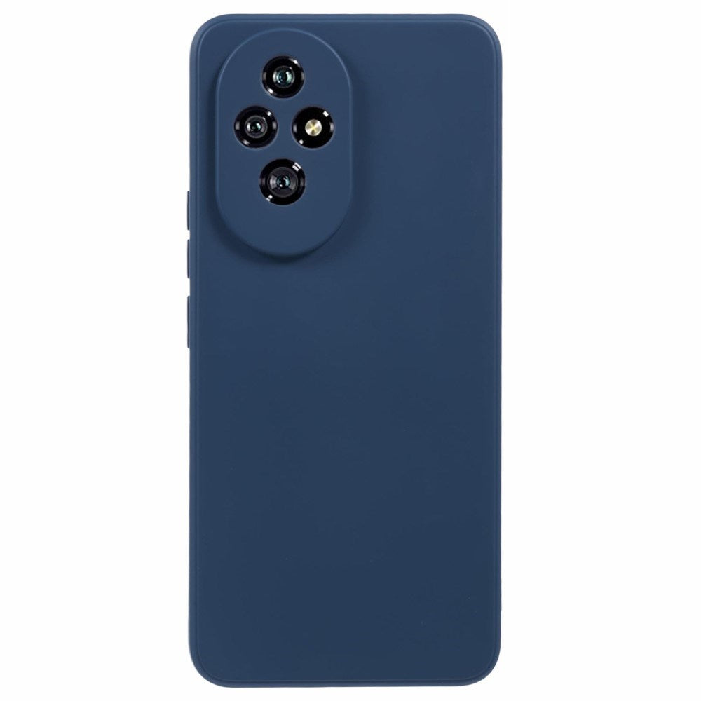 EIDERWOOD Honor 200 5G Case – Flexible Plastic Cover with Fiber Lining and Precise Lens Cutout - Blue