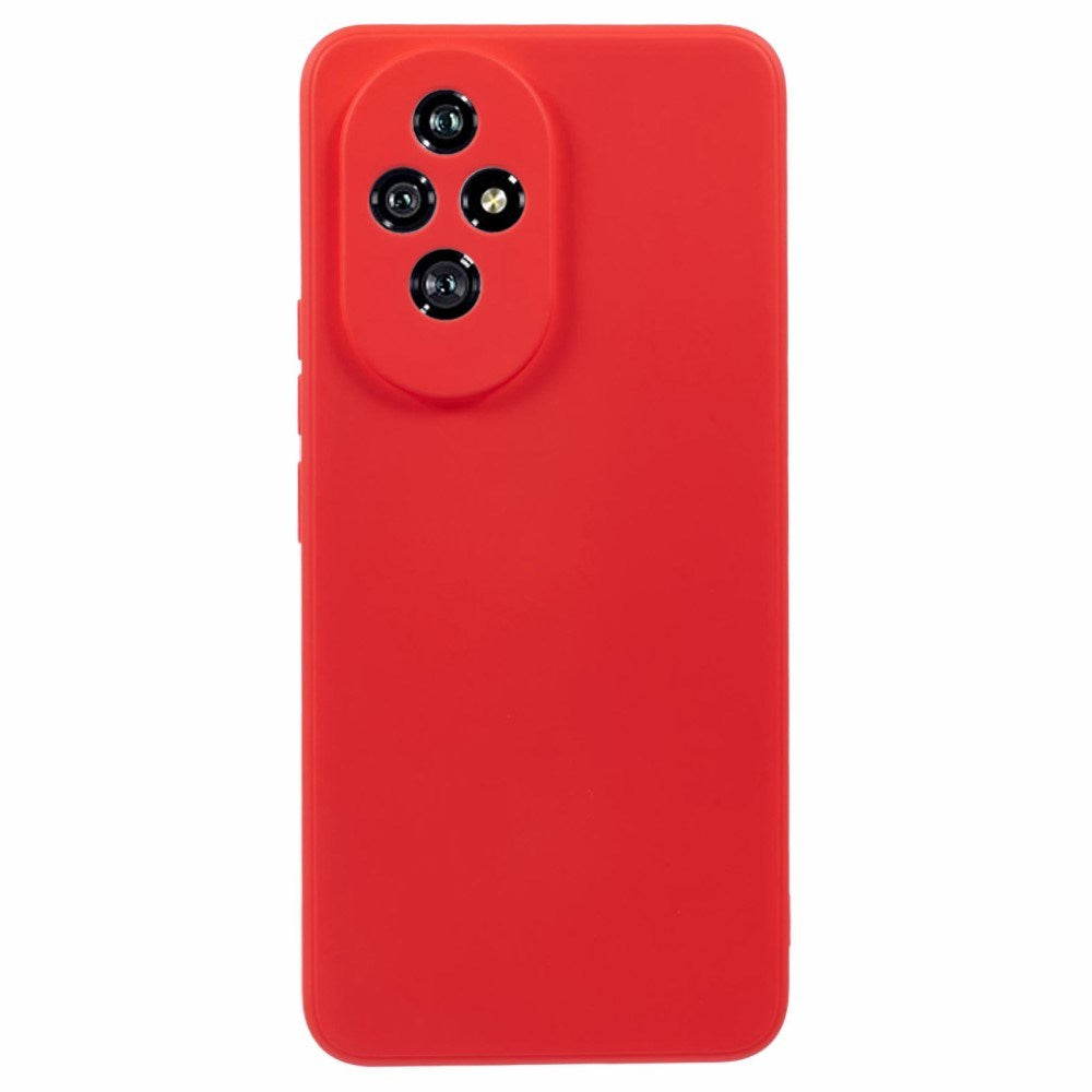 EIDERWOOD Honor 200 5G Case – Flexible Plastic Cover with Fiber Lining and Precise Lens Cutout - Red