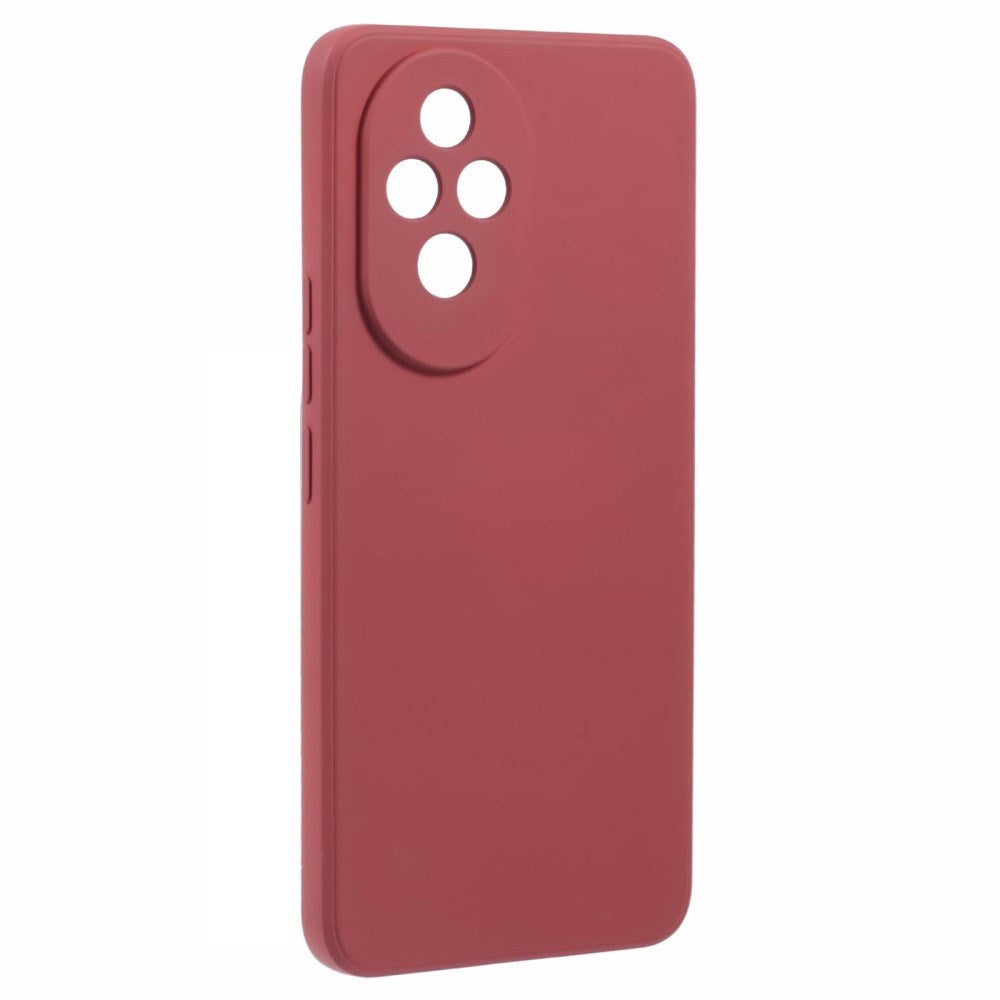 EIDERWOOD Honor 200 5G Case – Flexible Plastic Cover with Fiber Lining and Precise Lens Cutout - Dark Red