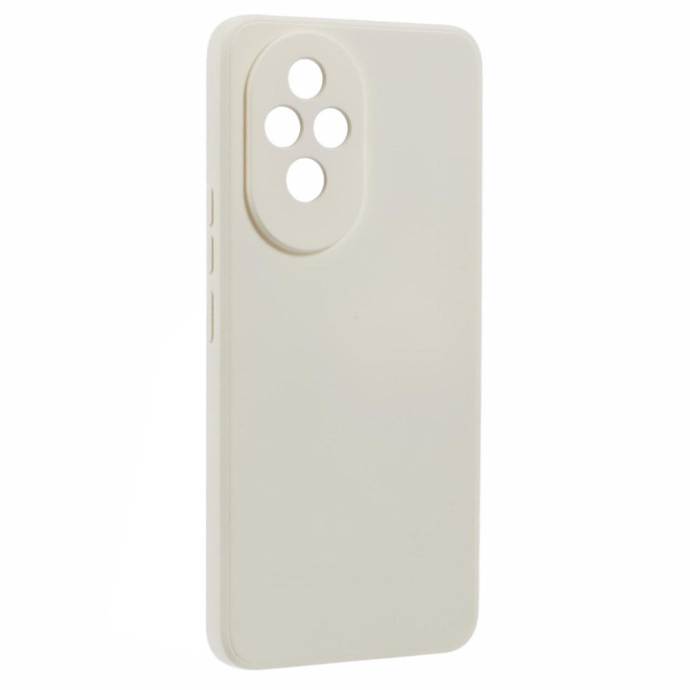 EIDERWOOD Honor 200 5G Case – Flexible Plastic Cover with Fiber Lining and Precise Lens Cutout - White